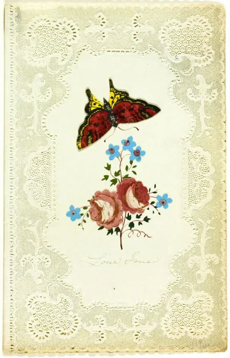 Framed Print : Love True (Valentine), c. 1850. Creator: George Kershaw Framed Print : Love True (Valentine), c. 1850. Creator: George Kershaw