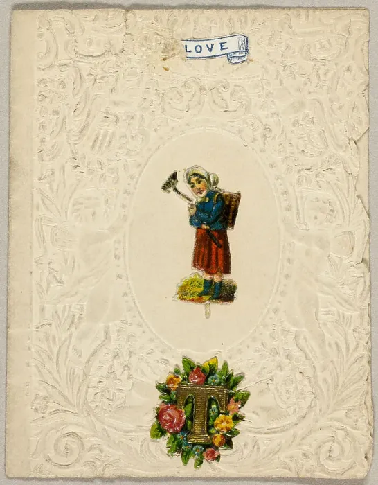 Framed Print : Love (Valentine), 1860 / 69. Creator: Unknown Framed Print : Love (Valentine), 1860 / 69. Creator: Unknown