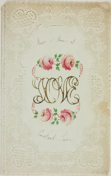 Framed Print : Love (Valentine), c. 1850. Creator: George Kershaw Framed Print : Love (Valentine), c. 1850. Creator: George Kershaw