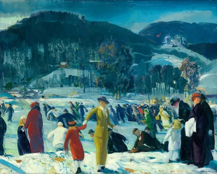 Framed Print : Love of Winter, 1914. Creator: George Wesley Bellows Framed Print : Love of Winter, 1914. Creator: George Wesley Bellows