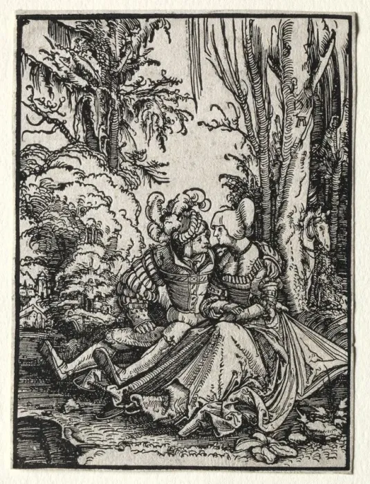 Framed Print : The Lovers, 1511. Creator: Albrecht Altdorfer (German, c. 1480-1538) Framed Print : The Lovers, 1511. Creator: Albrecht Altdorfer (German, c. 1480-1538)