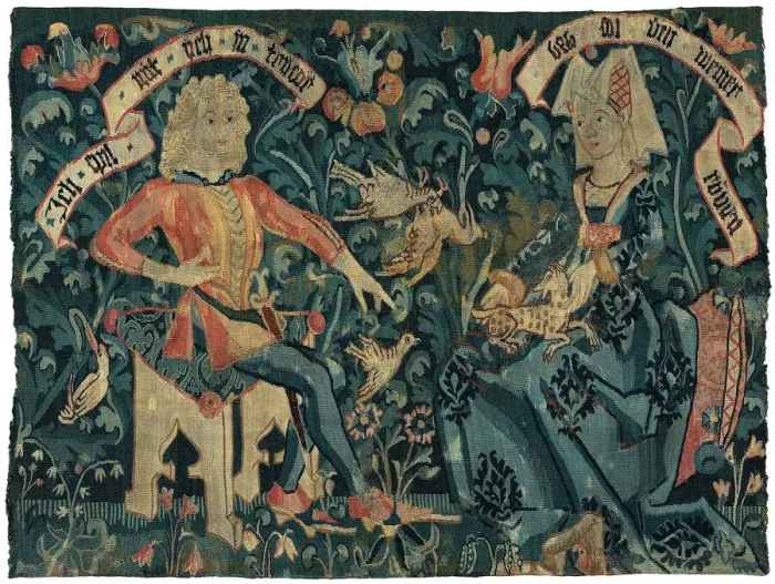 Framed Print : The Lovers, Basel, 1490 / 1500. Creator: Unknown Framed Print : The Lovers, Basel, 1490 / 1500. Creator: Unknown
