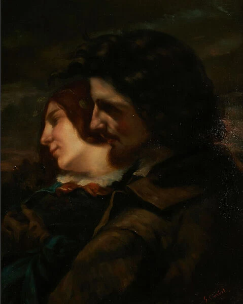 Lovers in the Countryside (Les Amants dans la campagne), 1844. Creator: Courbet, Gustave (1819-1877)