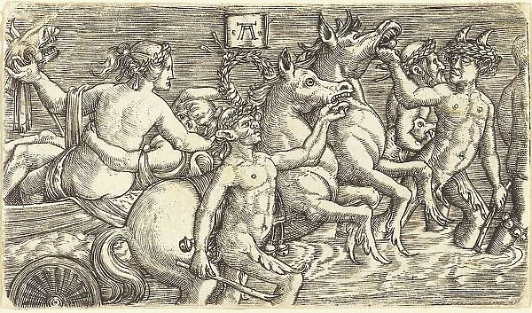 Lovers led by Seagods on Triumph, c. 1520 / 1525. Creator: Albrecht Altdorfer