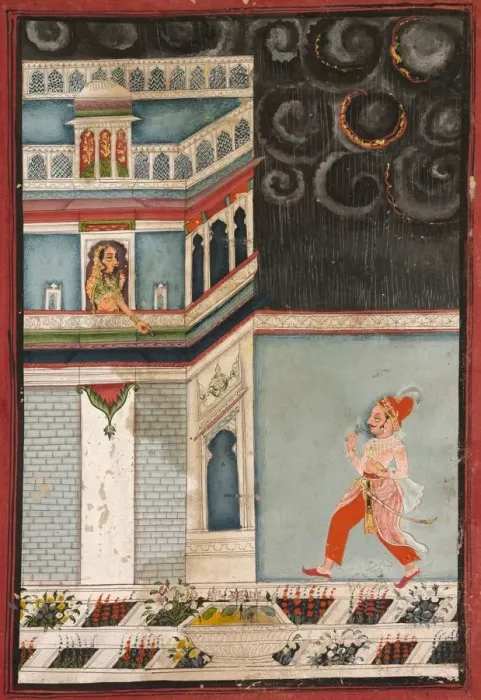 Framed Print : Lovers Tryst, 1750-1800. Creator: Unknown Framed Print : Lovers Tryst, 1750-1800. Creator: Unknown