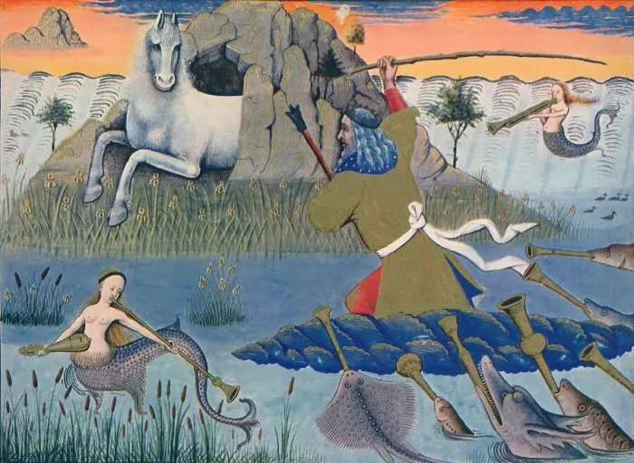 Framed Print : Loves Game of Chess - Neptune strikes a rock, 1937. Artist: Emile- Aurele Van Moe Framed Print : Loves Game of Chess - Neptune strikes a rock, 1937. Artist: Emile- Aurele Van Moe