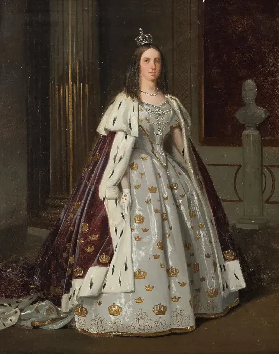 Framed Print : Lovisa, 1828-1871, queen, married to king Karl XV, 1860. Creator: Karl Stefan Bennet Framed Print : Lovisa, 1828-1871, queen, married to king Karl XV, 1860. Creator: Karl Stefan Bennet