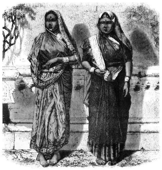 Framed Print : Low Caste Hindoo Women of Bombay, c1891. Creator: James Grant Framed Print : Low Caste Hindoo Women of Bombay, c1891. Creator: James Grant