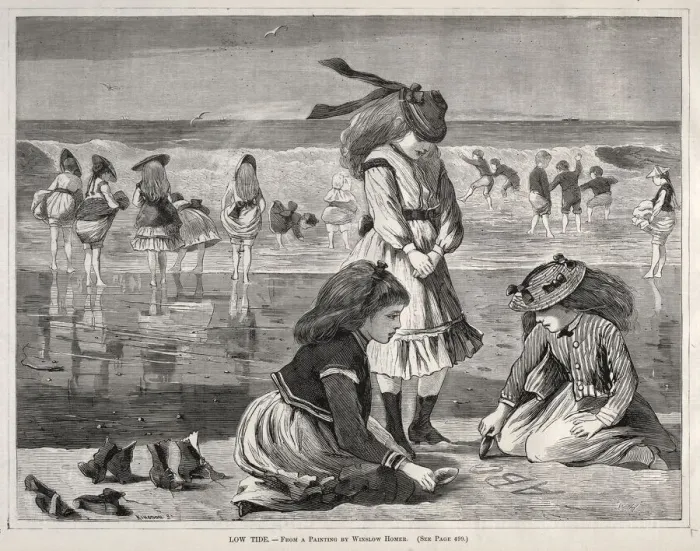 Framed Print : Low Tide, 1870. Creator: Winslow Homer (American, 1836-1910) Framed Print : Low Tide, 1870. Creator: Winslow Homer (American, 1836-1910)