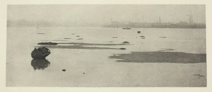Framed Print : Low Water on Breydon, 1887. Creator: Peter Henry Emerson Framed Print : Low Water on Breydon, 1887. Creator: Peter Henry Emerson