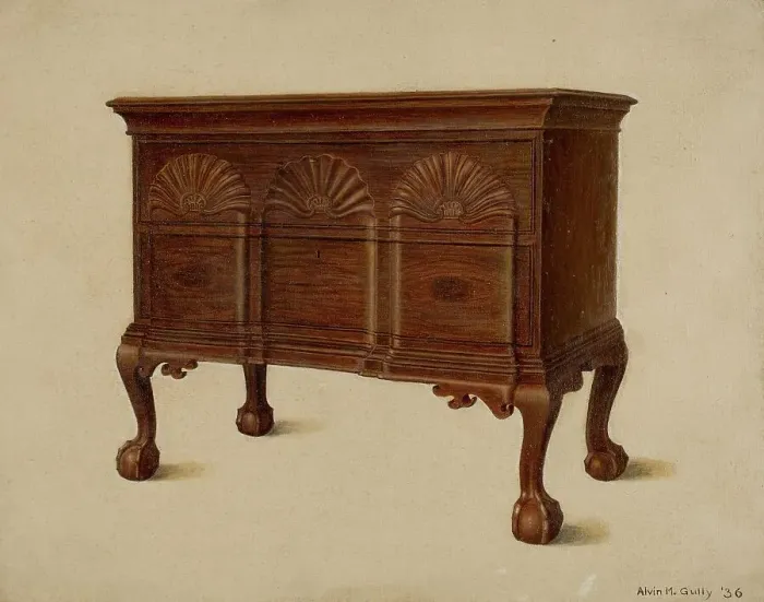 Framed Print : Lowboy, 1936. Creator: Alvin M Gully Framed Print : Lowboy, 1936. Creator: Alvin M Gully