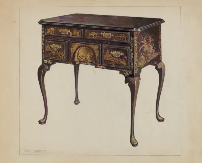 Framed Print : Lowboy, c. 1937. Creator: Charles Squires Framed Print : Lowboy, c. 1937. Creator: Charles Squires