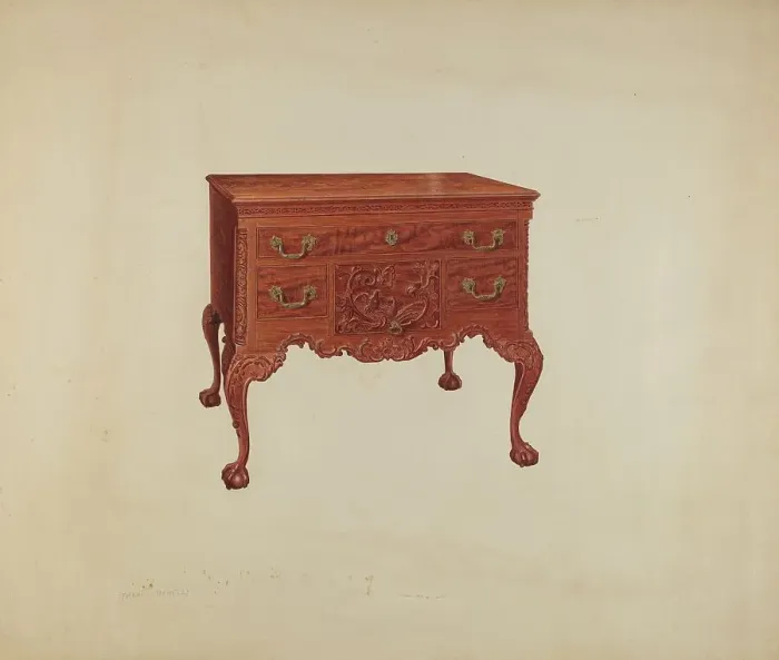 Framed Print : Lowboy, c. 1938. Creator: Francis Borelli Framed Print : Lowboy, c. 1938. Creator: Francis Borelli