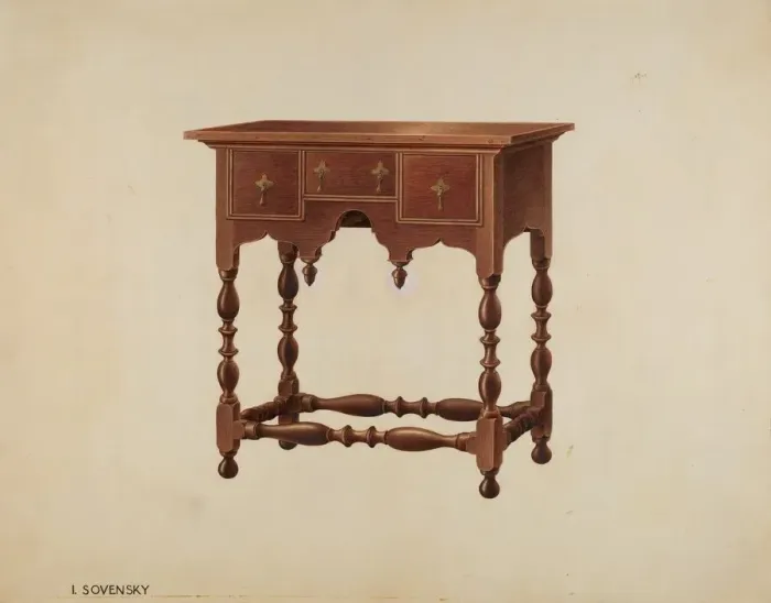 Framed Print : Lowboy, c. 1939. Creator: Isidore Sovensky Framed Print : Lowboy, c. 1939. Creator: Isidore Sovensky