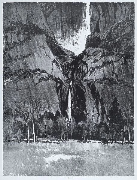 Lower Falls, Yosemite, 1912. Creator: Joseph Pennell