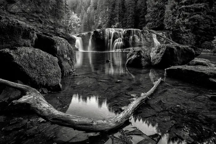 Framed Print : Lower Lewis Falls. Creator: Joshua Johnston Framed Print : Lower Lewis Falls. Creator: Joshua Johnston