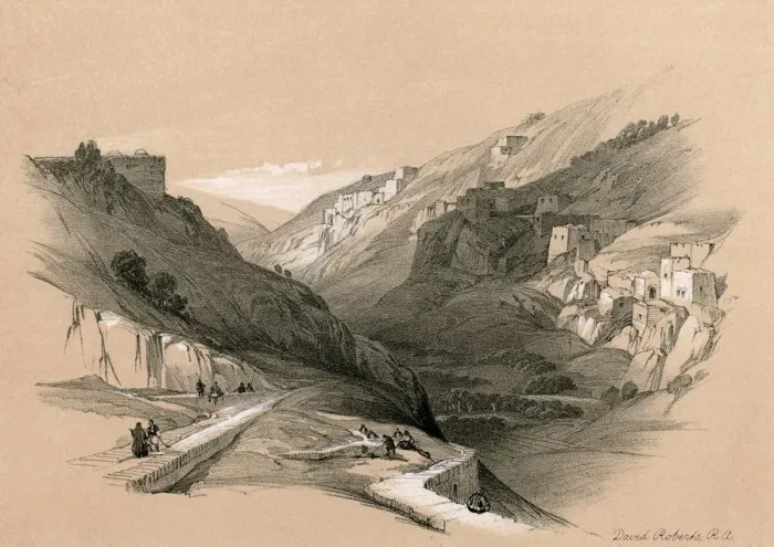 Framed Print : The Lower Pool of Siloam, 1855. Artist: David Roberts Framed Print : The Lower Pool of Siloam, 1855. Artist: David Roberts