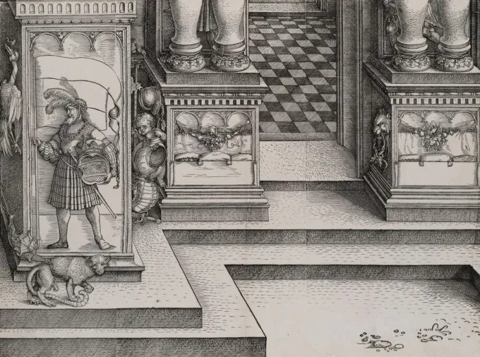 Framed Print : Lower Portion of the Entryway to the Right Portal (Die Porten des Adels) Framed Print : Lower Portion of the Entryway to the Right Portal (Die Porten des Adels)
