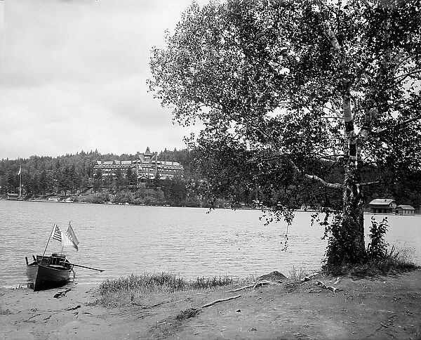 Lower Saranac Lake, the Hotel Ampersand, Adirondack Mtns. N.Y. between 1900 and 1910. Creator: Unknown