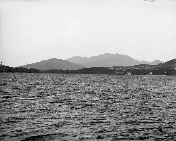 Lower Saranac Lake from Shingle Bay Point, Adirondack Mts. N.Y. between 1900 and 1910. Creator: Unknown