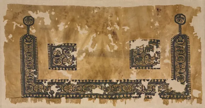 Framed Print : Lower Section of a Tunic, 400s. Creator: Unknown Framed Print : Lower Section of a Tunic, 400s. Creator: Unknown