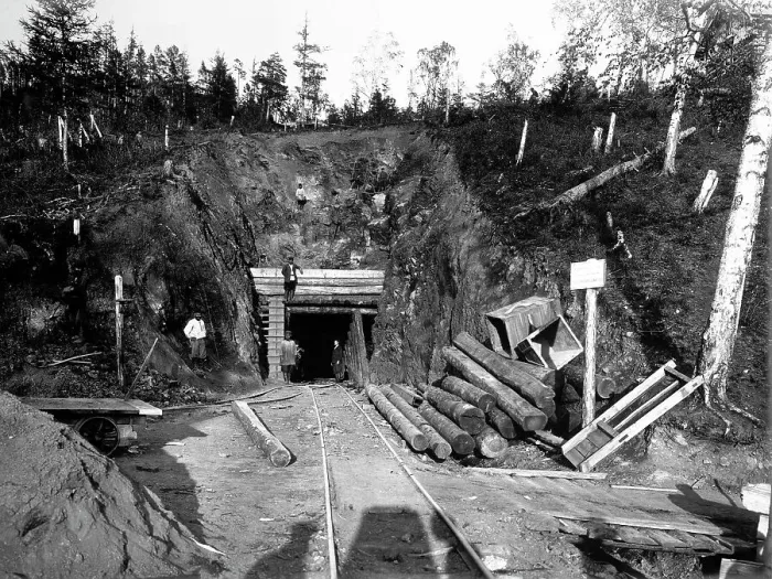 Framed Print : Lower Part of the Tunnel at Verst 36, 1900-1904. Creator: Unknown Framed Print : Lower Part of the Tunnel at Verst 36, 1900-1904. Creator: Unknown