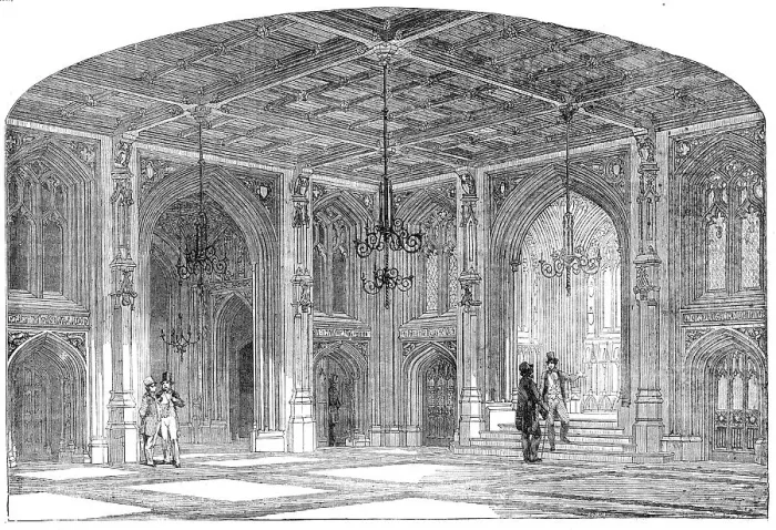 Framed Print : Lower Waiting-Hall, House of Commons, 1856. Creator: Unknown Framed Print : Lower Waiting-Hall, House of Commons, 1856. Creator: Unknown