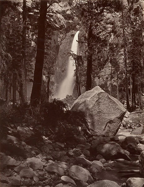 Lower Yosemite Fall, 1, 600 feet, ca. 1872, printed ca. 1876