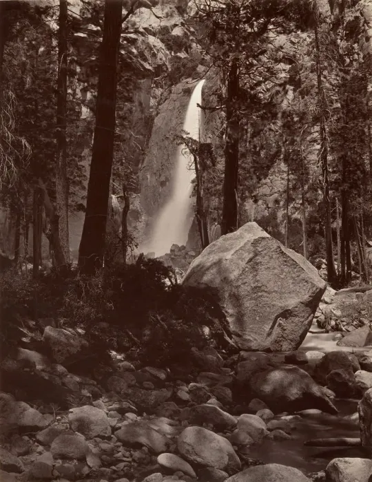 Framed Print : Lower Yosemite Fall, 1, 600 feet, ca. 1872, printed ca. 1876 Framed Print : Lower Yosemite Fall, 1, 600 feet, ca. 1872, printed ca. 1876