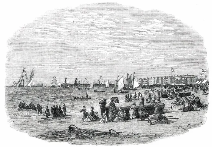 Framed Print : The Lowestoft Regatta - drawn by Duncan, 1850. Creator: Unknown Framed Print : The Lowestoft Regatta - drawn by Duncan, 1850. Creator: Unknown