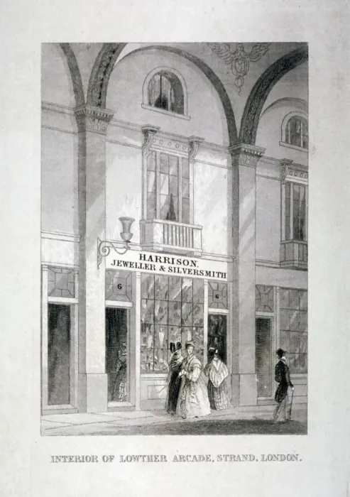 Framed Print : Lowther Arcade, Strand, Westminster, London, c1850 Framed Print : Lowther Arcade, Strand, Westminster, London, c1850