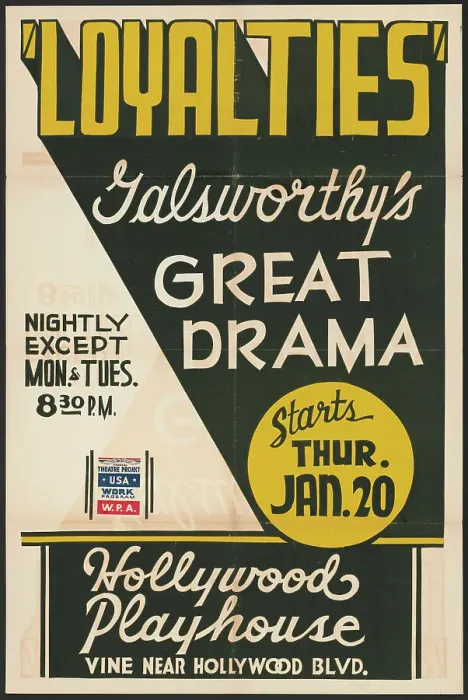 Framed Print : Loyalties, Los Angeles, [193-]. Creator: Unknown