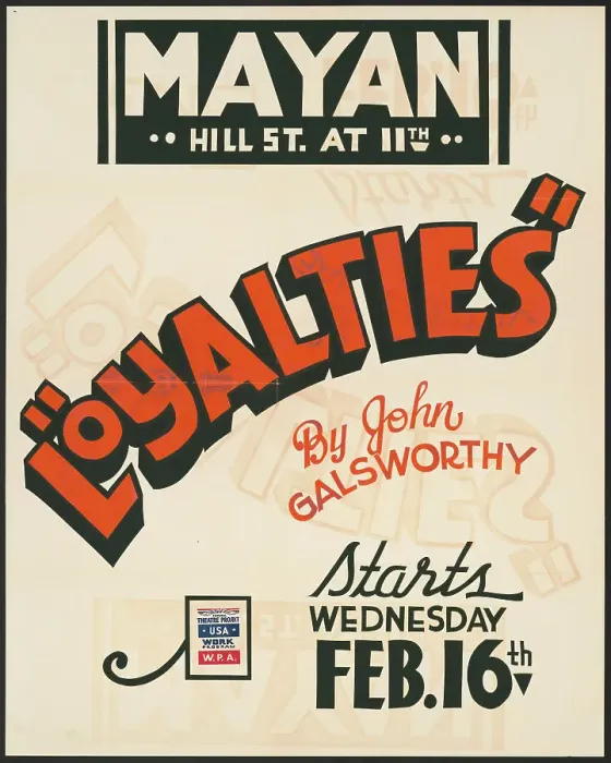 Framed Print : Loyalties, Los Angeles, [193-]. Creator: Unknown