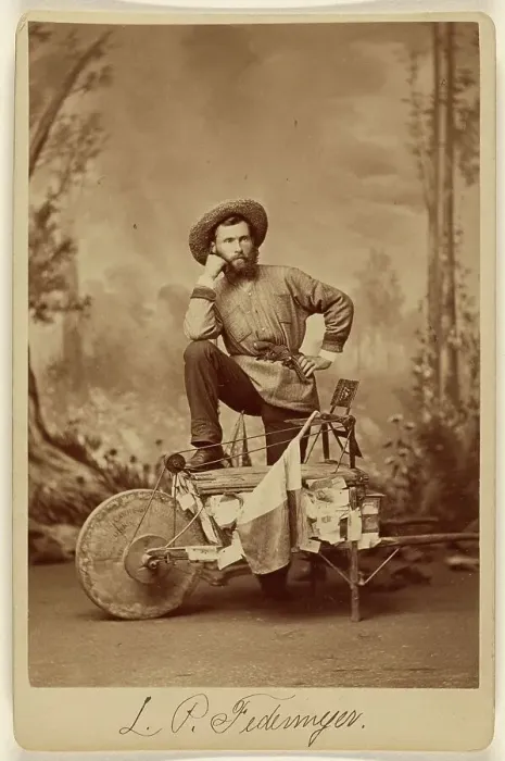 Framed Print : L.P. Federmeyer, 1879. Creator: J. Wood Framed Print : L.P. Federmeyer, 1879. Creator: J. Wood