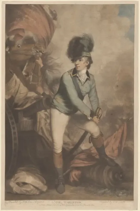 Framed Print : Lt. Colonel Tarleton, published 1782. Creator: John Raphael Smith Framed Print : Lt. Colonel Tarleton, published 1782. Creator: John Raphael Smith