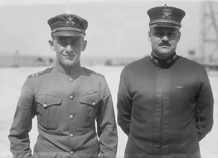 Framed Print : Lt. E.F. Stone & Lt. Com. R.A. Lavender, 1919. Creator: Bain News Service Framed Print : Lt. E.F. Stone & Lt. Com. R.A. Lavender, 1919. Creator: Bain News Service