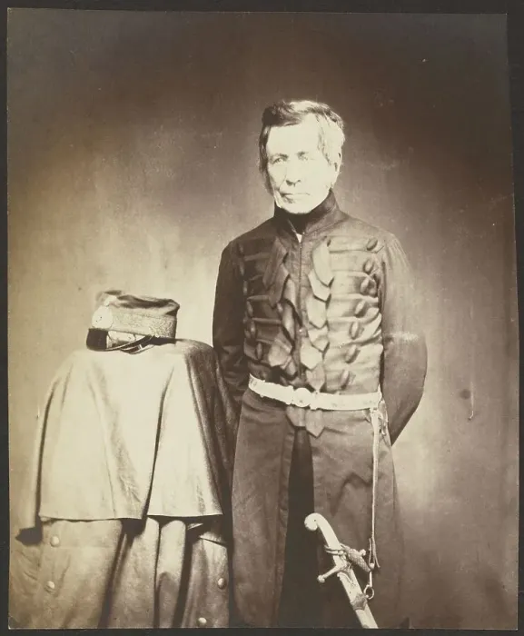 Framed Print : Lt. General Sir J. Burgoyne, G.C.B. 1855. Creator: Roger Fenton Framed Print : Lt. General Sir J. Burgoyne, G.C.B. 1855. Creator: Roger Fenton