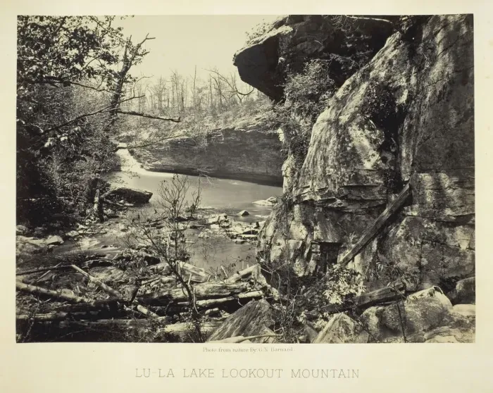 Framed Print : Lu-La Lake Lookout Mountain, 1864 / 66. Creator: George N. Barnard Framed Print : Lu-La Lake Lookout Mountain, 1864 / 66. Creator: George N. Barnard