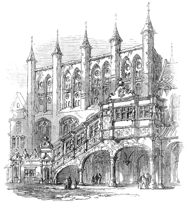Framed Print : Lübeck: the Rath-Haus, 1864. Creator: Unknown Framed Print : Lübeck: the Rath-Haus, 1864. Creator: Unknown
