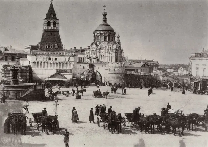 Framed Print : Lubyanka Square, Moscow, Russia, 1902. Artist: Otto Kirchner Framed Print : Lubyanka Square, Moscow, Russia, 1902. Artist: Otto Kirchner
