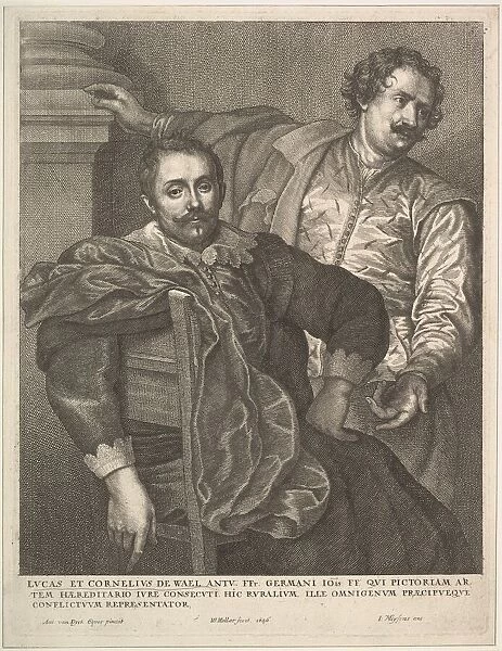 Lucas and Cornelius van Wael, 1646. Creator: Wenceslaus Hollar