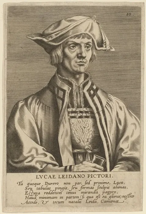 Framed Print : Lucas van Leyden. Creator: Hieronymous Wierix Framed Print : Lucas van Leyden. Creator: Hieronymous Wierix