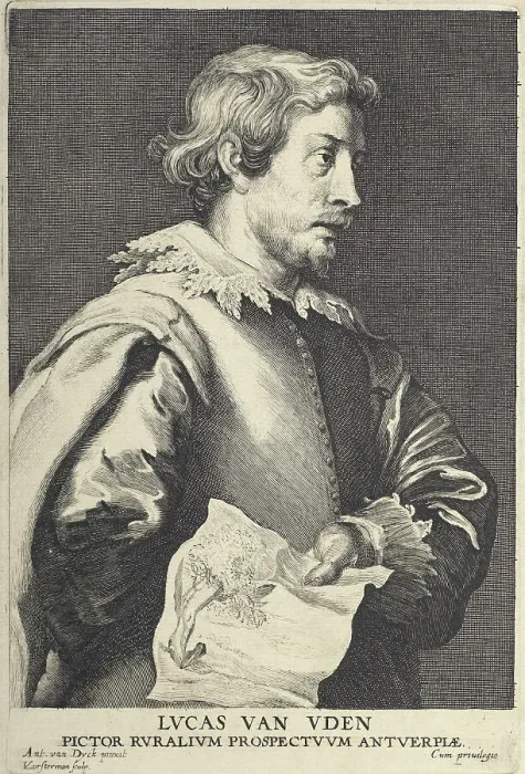 Framed Print : Lucas van Uden. From Icones principum virorum ('The Iconography'), after 1645. Creator: Lucas Vorsterman