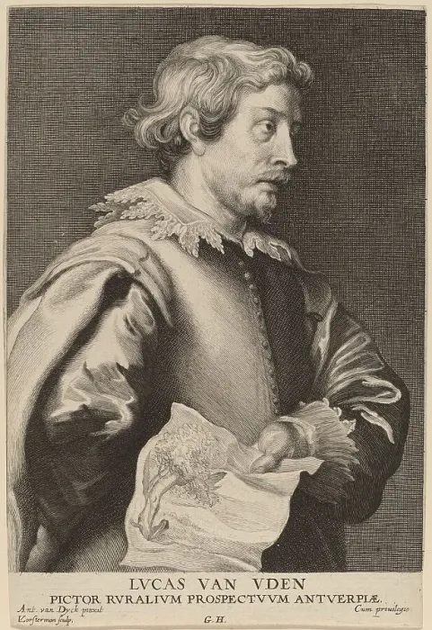 Framed Print : Lucas van Uden, probably 1626 / 1641. Creator: Lucas Vorsterman Framed Print : Lucas van Uden, probably 1626 / 1641. Creator: Lucas Vorsterman