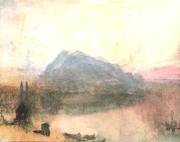 Framed Print : Lucerne and the Righi: Early Dawn, c1840s, (c1900). Creator: Unknown Framed Print : Lucerne and the Righi: Early Dawn, c1840s, (c1900). Creator: Unknown