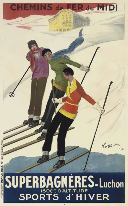 Framed Print : Luchon-Superbagneres, 1929 Framed Print : Luchon-Superbagneres, 1929
