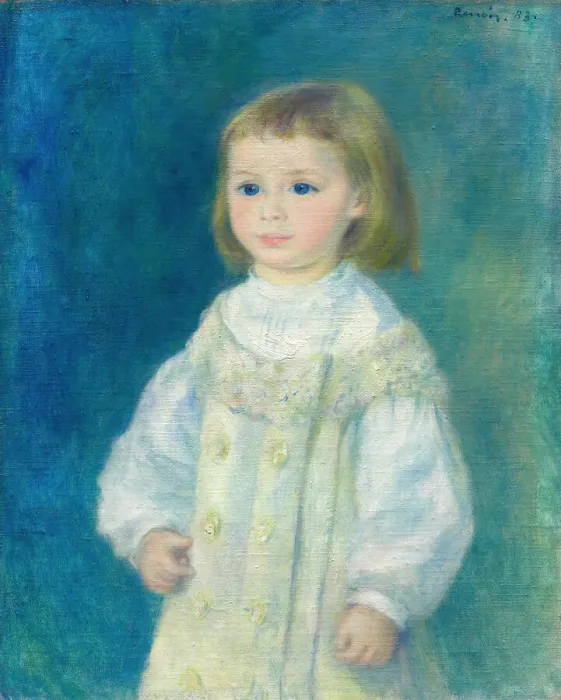 Framed Print : Lucie Berard (Child in White), 1883. Creator: Pierre-Auguste Renoir Framed Print : Lucie Berard (Child in White), 1883. Creator: Pierre-Auguste Renoir