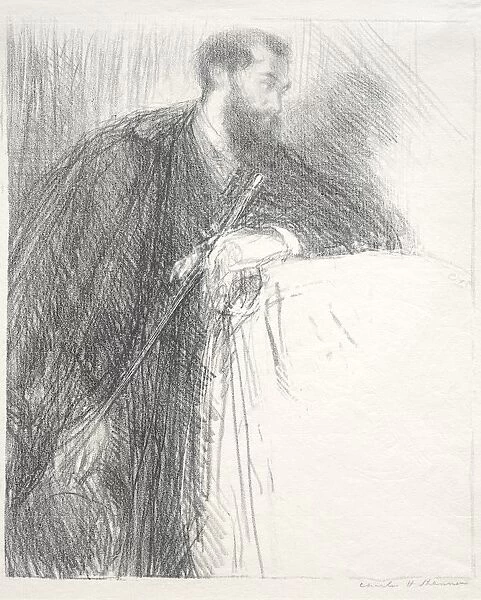 Lucien Pissarro, 1895. Creator: Charles Hasslewood Shannon (British, 1863-1937)