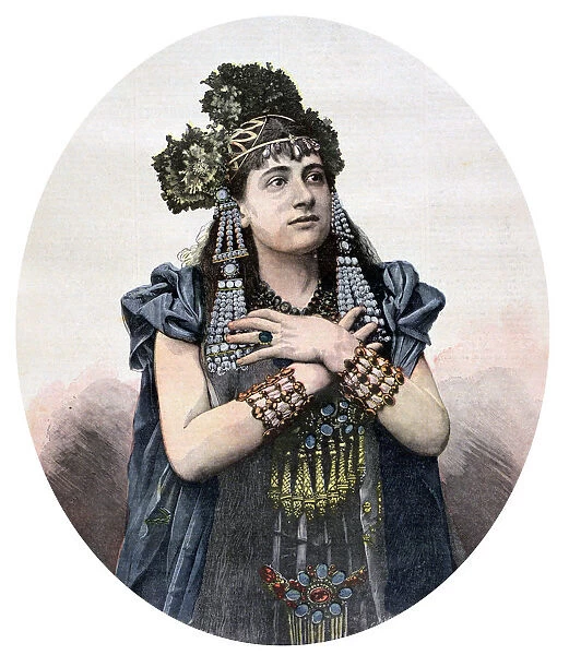 Lucienne Breval playing the role of Salammbo, 1892