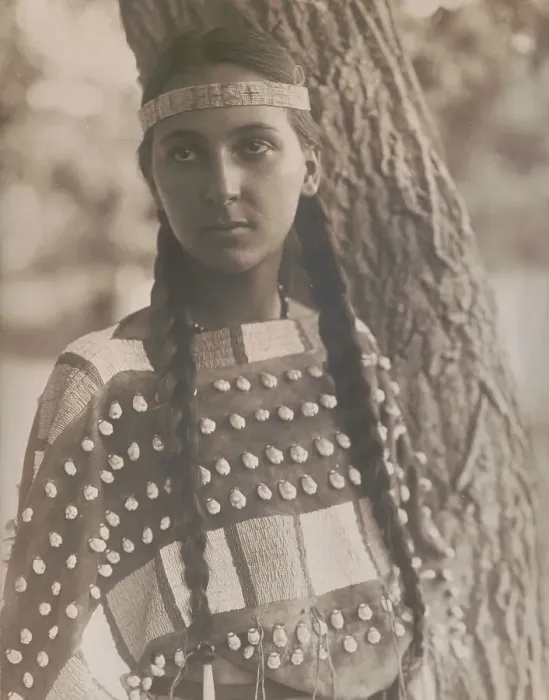 Framed Print : Lucille [B], c1907. Creator: Edward Sheriff Curtis